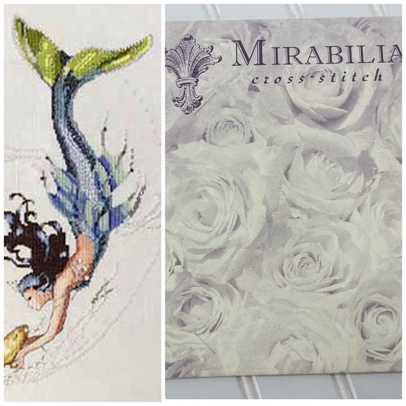 Mirabilia Designs "Mediterranean Mermaid" MD-102 Vintage Cross Stitch Pattern - Picture 1 of 5